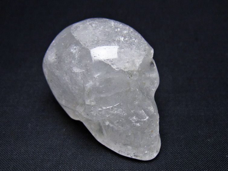 水晶 置物 ドクロ スカル 一点物 145-1852