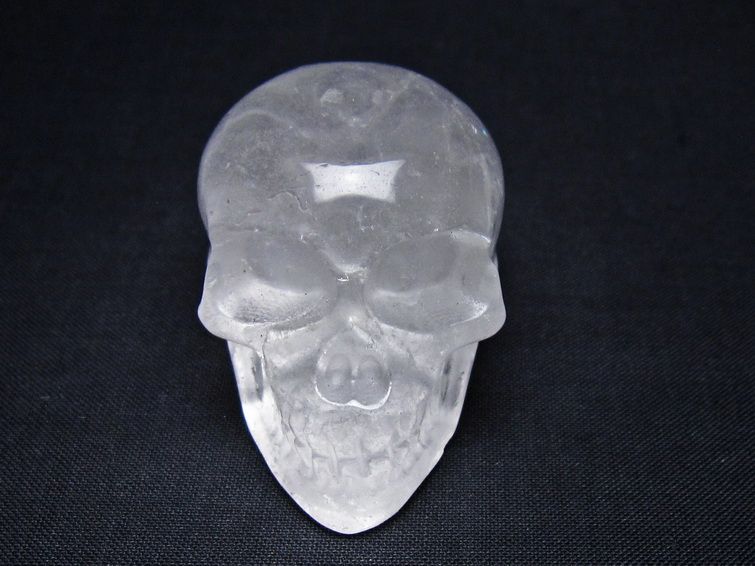 水晶 置物 ドクロ スカル 一点物 145-1853
