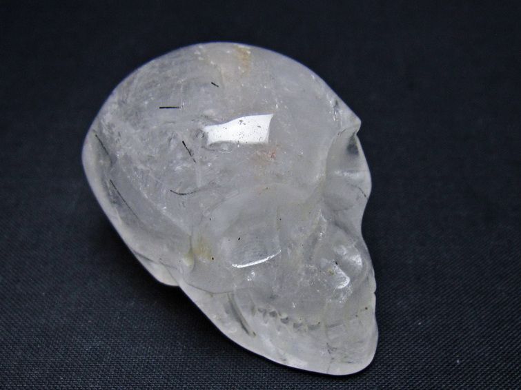 水晶 置物 ドクロ スカル 一点物 145-1854