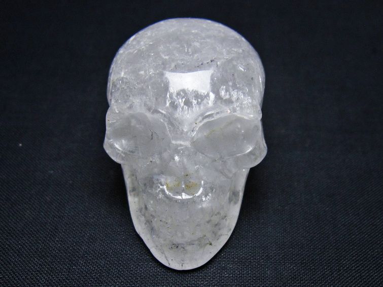 水晶 置物 ドクロ スカル 一点物 145-1855