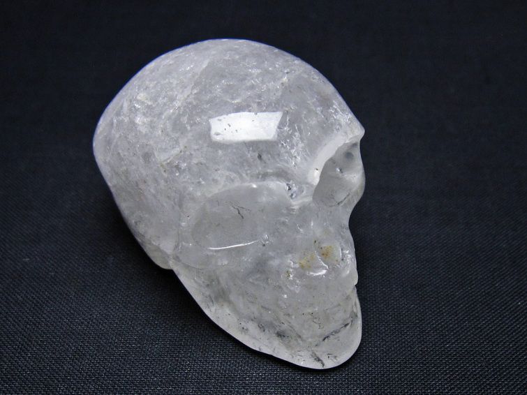 水晶 置物 ドクロ スカル 一点物 145-1855