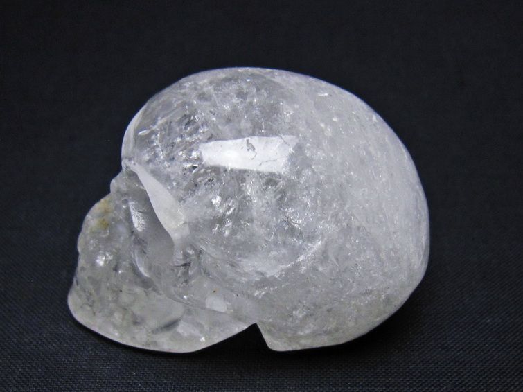 水晶 置物 ドクロ スカル 一点物 145-1855