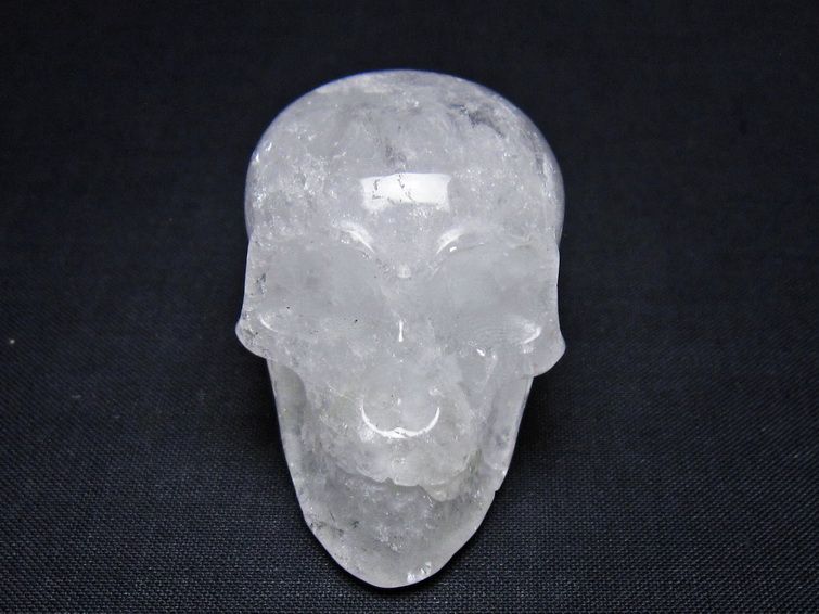 水晶 置物 ドクロ スカル 一点物 145-1856