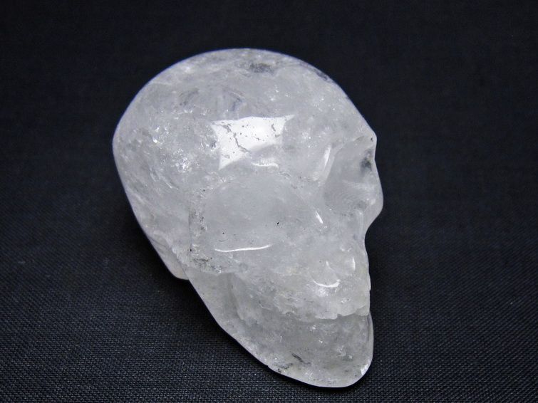 水晶 置物 ドクロ スカル 一点物 145-1856