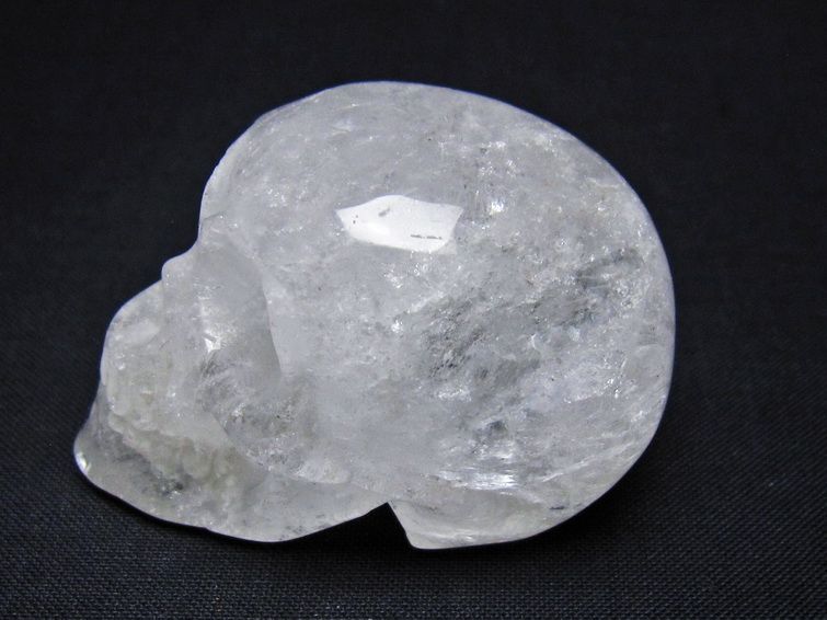 水晶 置物 ドクロ スカル 一点物 145-1856