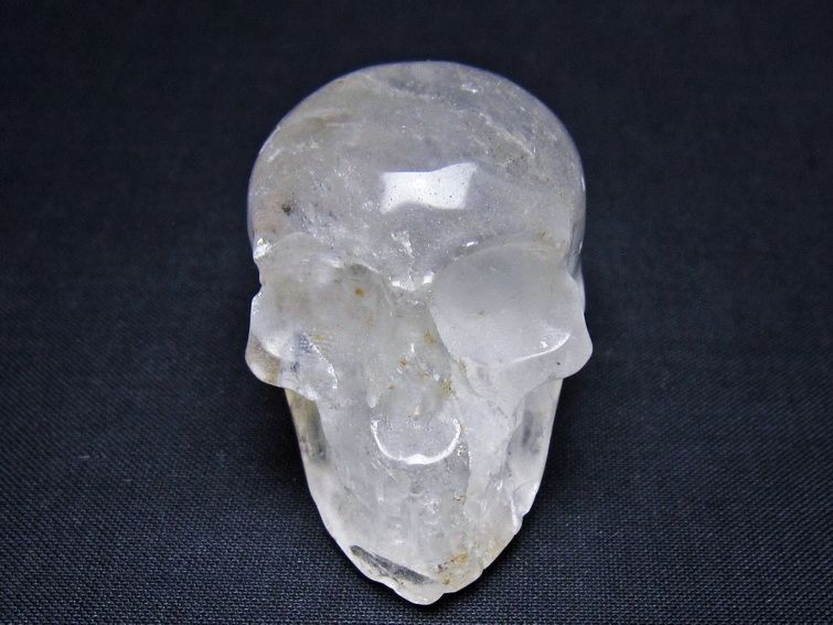 水晶 置物 ドクロ スカル 一点物 145-1857