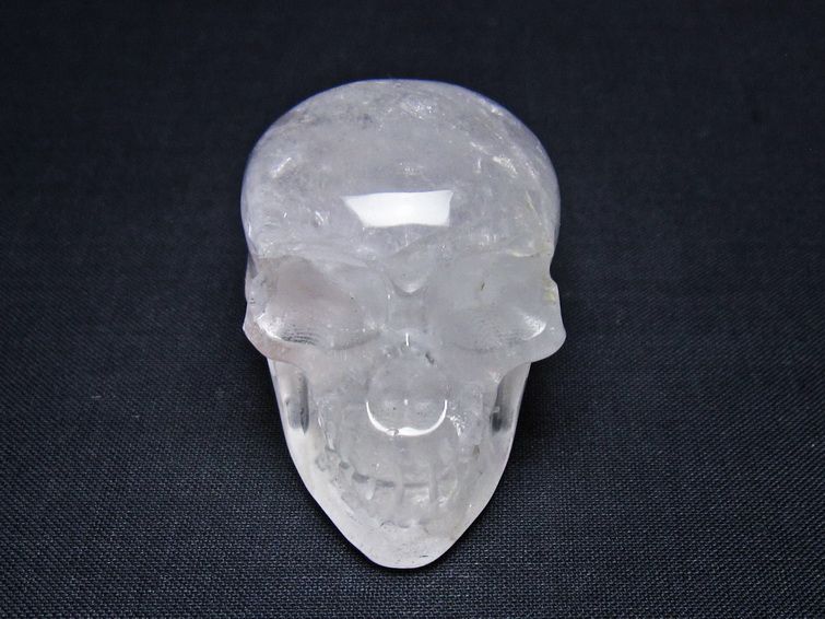 水晶 置物 ドクロ スカル 一点物 145-1858