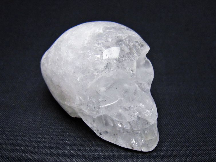 水晶 置物 ドクロ スカル 一点物 145-1859