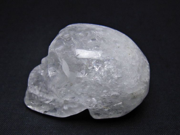 水晶 置物 ドクロ スカル 一点物 145-1859