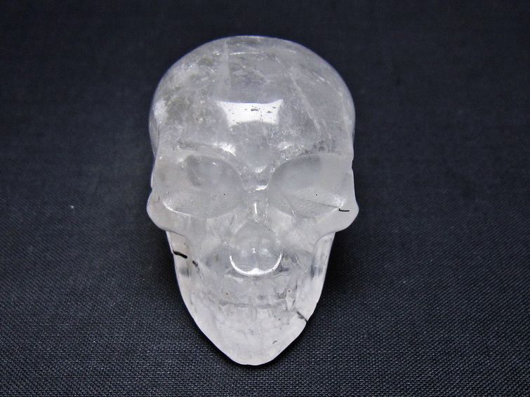 水晶 置物 ドクロ スカル 一点物 145-1862