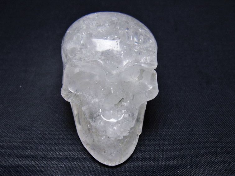 水晶 置物 ドクロ スカル 一点物 145-1863