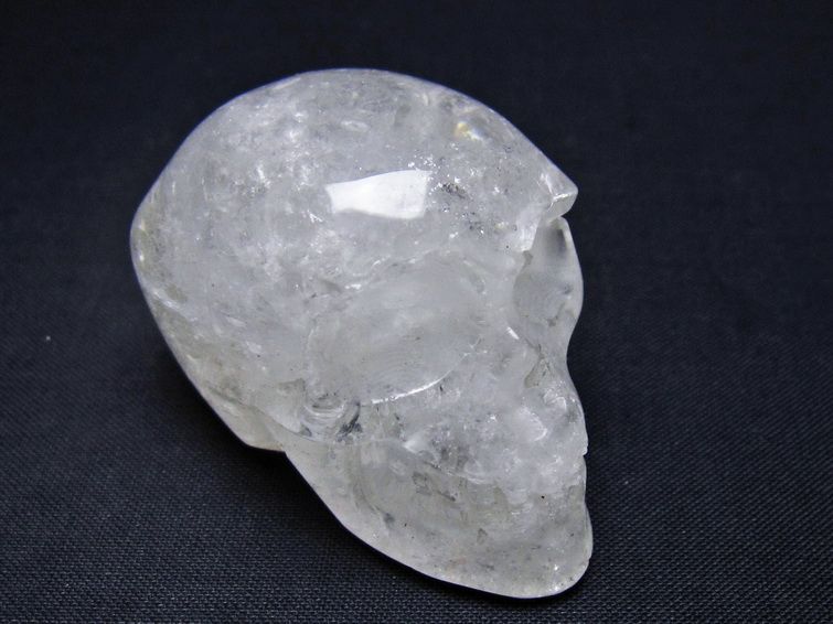 水晶 置物 ドクロ スカル 一点物 145-1863