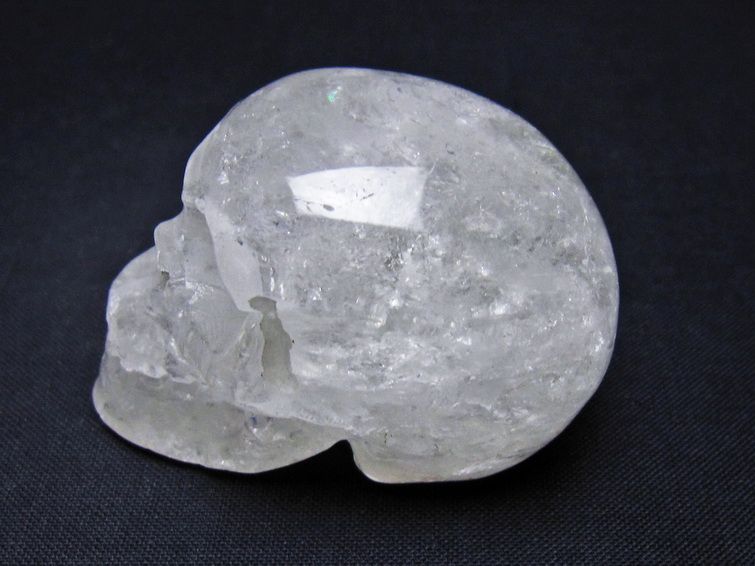 水晶 置物 ドクロ スカル 一点物 145-1863
