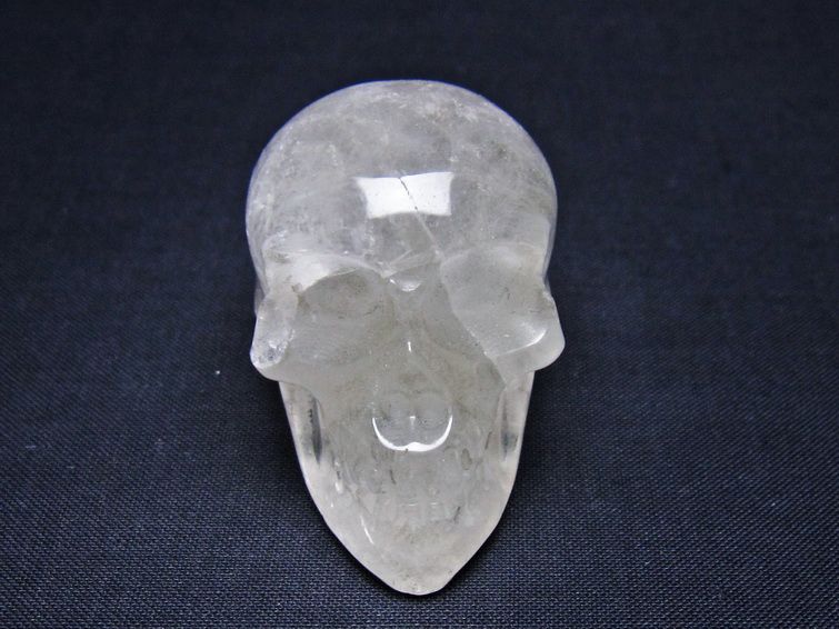 水晶 置物 ドクロ スカル 一点物 145-1864