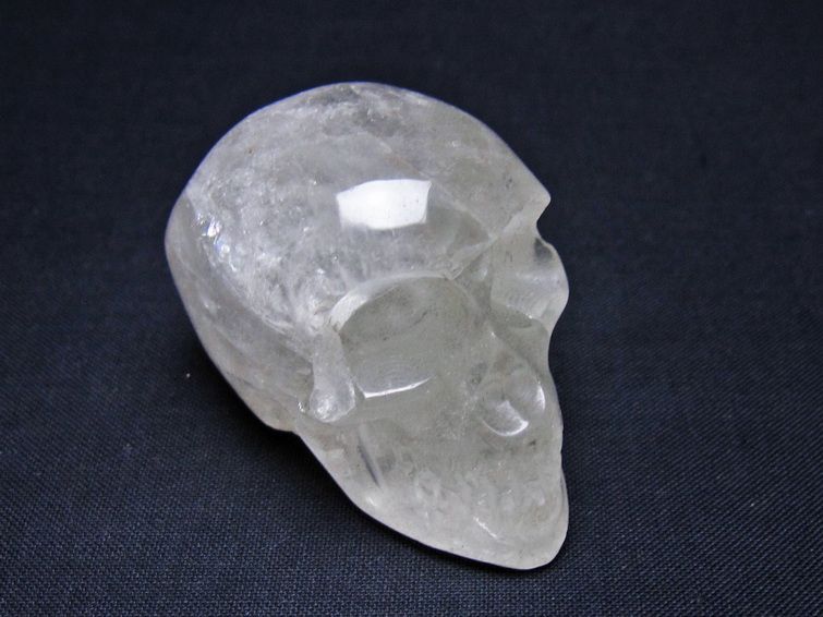 水晶 置物 ドクロ スカル 一点物 145-1864