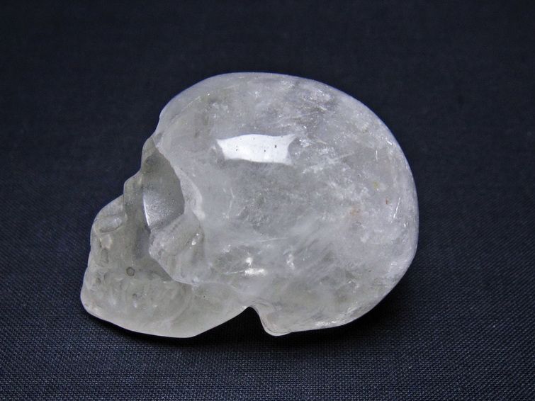 水晶 置物 ドクロ スカル 一点物 145-1864