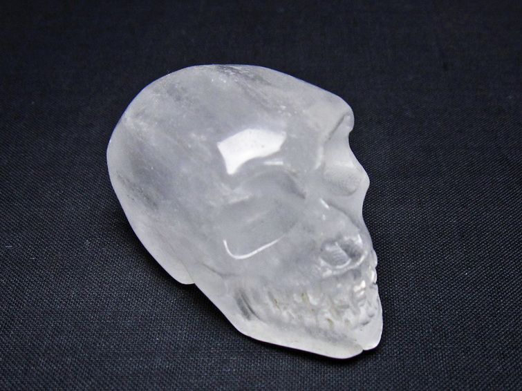 水晶 置物 ドクロ スカル 一点物 145-1866