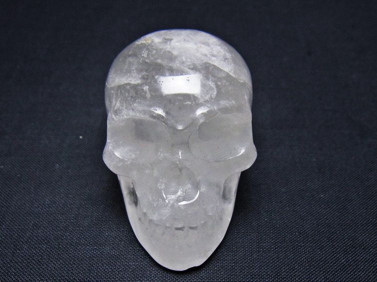 水晶 置物 ドクロ スカル 一点物 145-1867