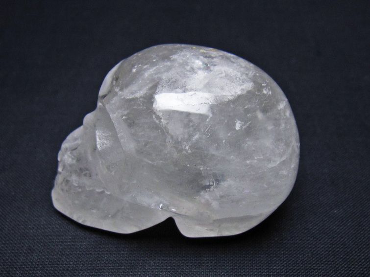 水晶 置物 ドクロ スカル 一点物 145-1867