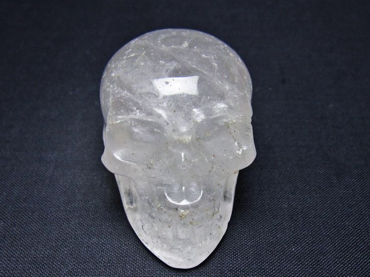 水晶 置物 ドクロ スカル 一点物 145-1869