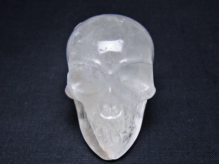 水晶 置物 ドクロ スカル 一点物 145-1870