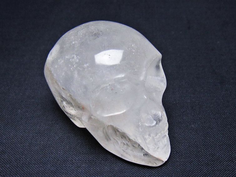水晶 置物 ドクロ スカル 一点物 145-1870