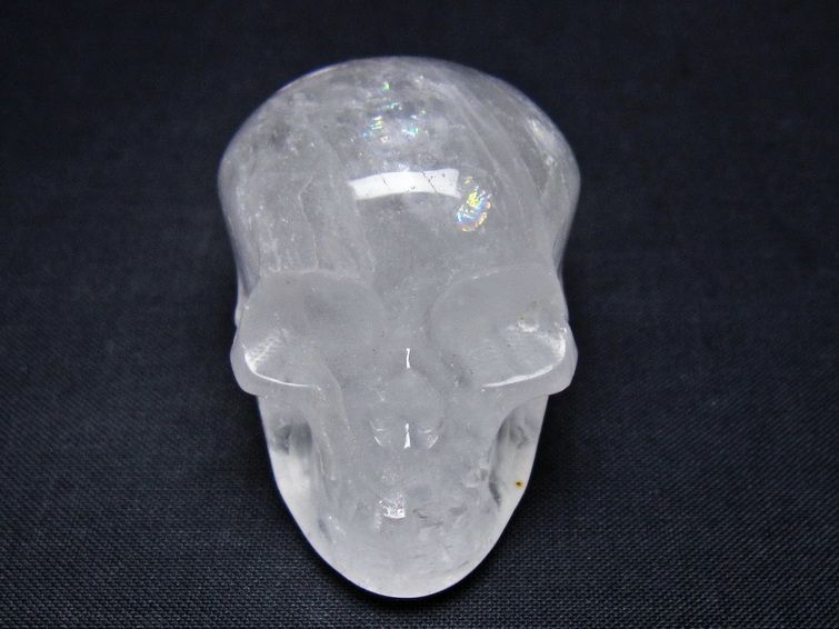 水晶 置物 ドクロ スカル 一点物 145-1871