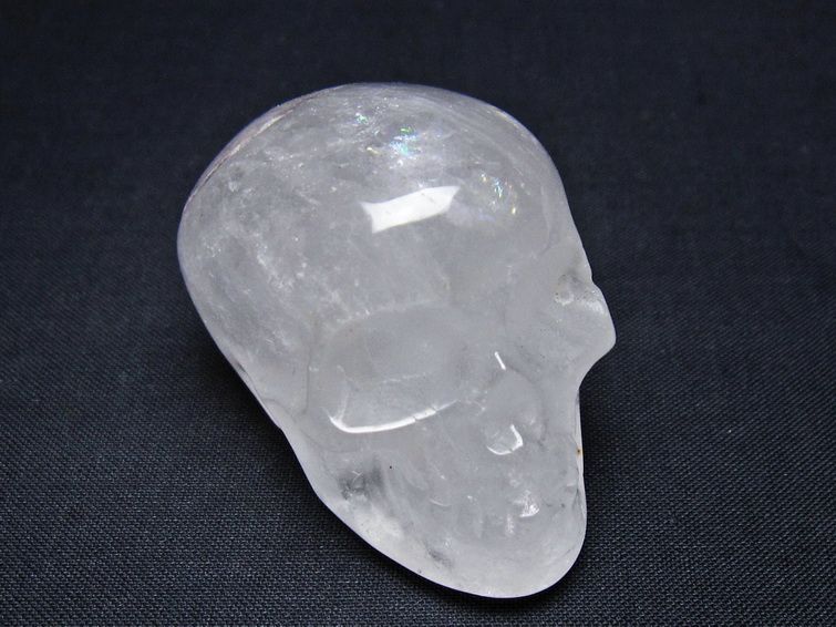 水晶 置物 ドクロ スカル 一点物 145-1871