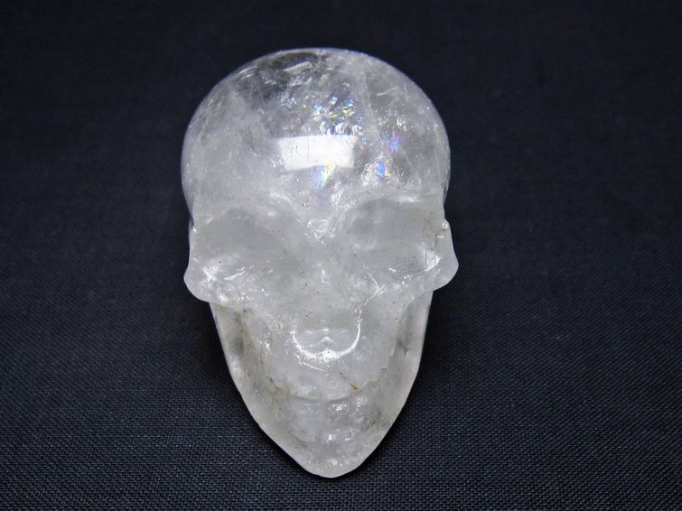 水晶 置物 ドクロ スカル 一点物 145-1872