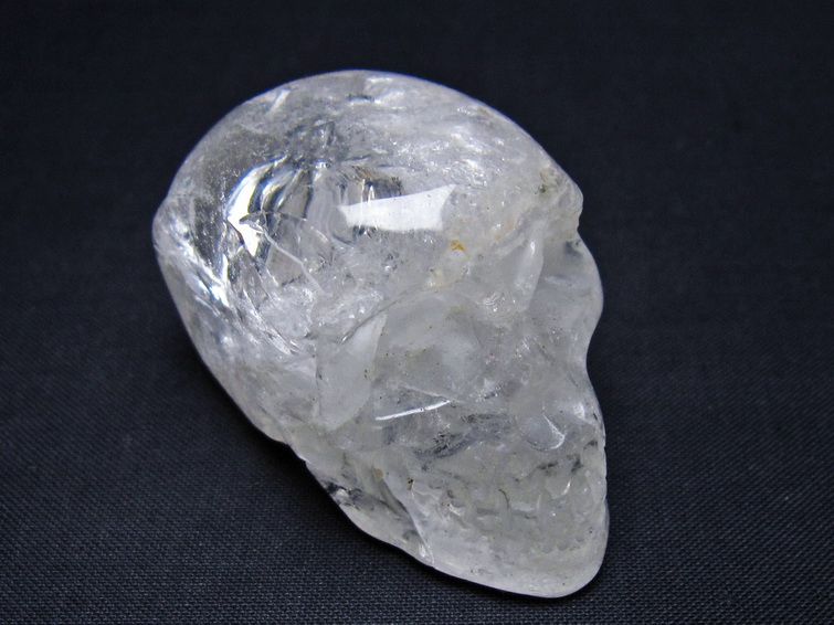 水晶 置物 ドクロ スカル 一点物 145-1873