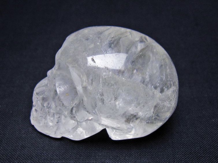 水晶 置物 ドクロ スカル 一点物 145-1874