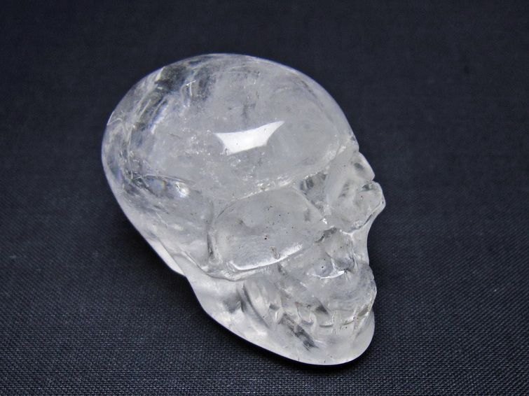 水晶 置物 ドクロ スカル 一点物 145-1875