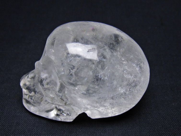 水晶 置物 ドクロ スカル 一点物 145-1875