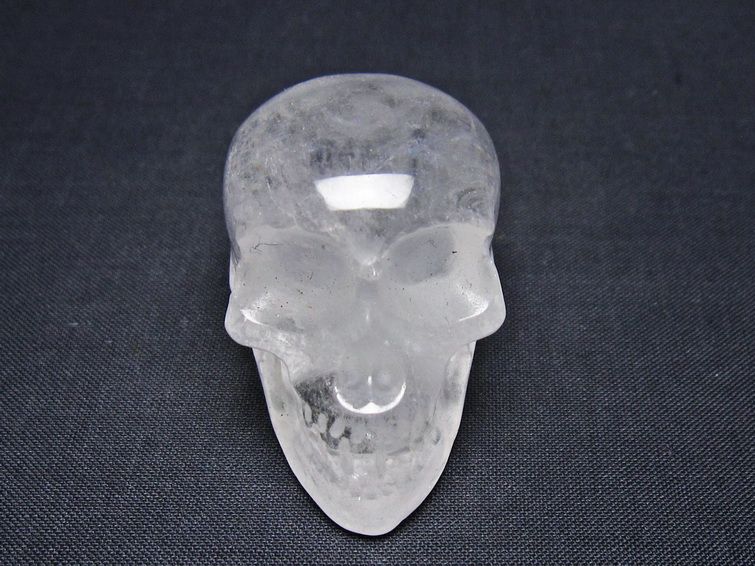 水晶 置物 ドクロ スカル 一点物 145-1876