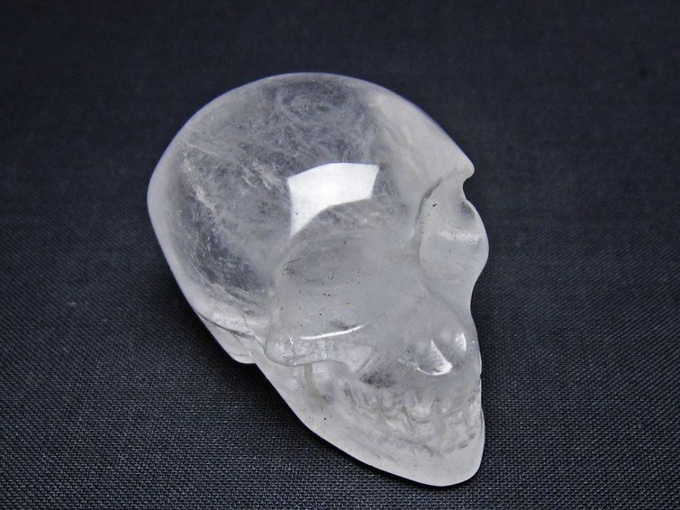 水晶 置物 ドクロ スカル 一点物 145-1876