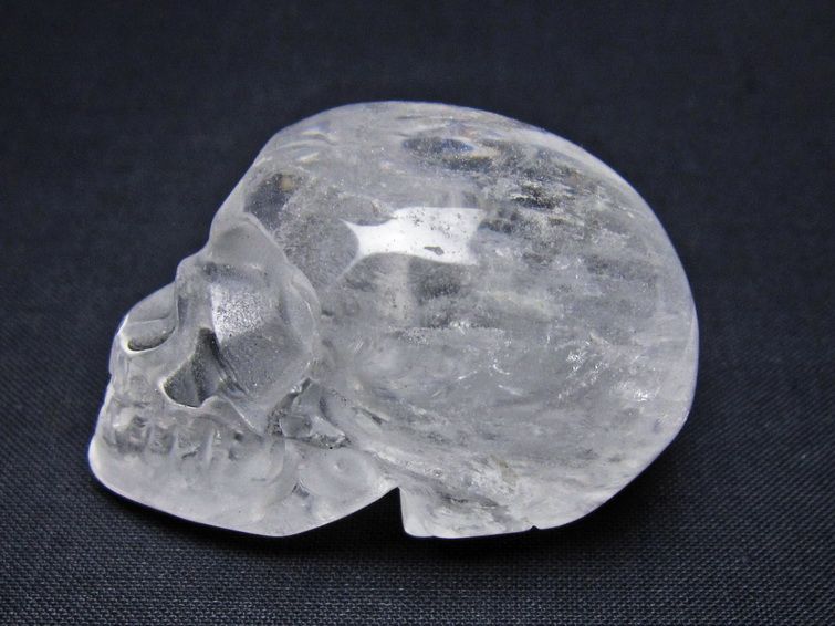 水晶 置物 ドクロ スカル 一点物 145-1877