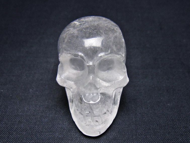 水晶 置物 ドクロ スカル 一点物 145-1878