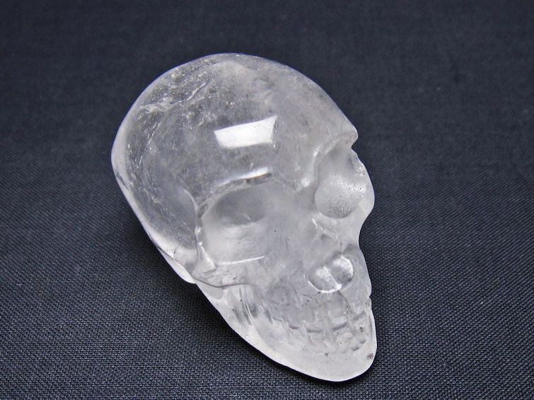水晶 置物 ドクロ スカル 一点物 145-1878