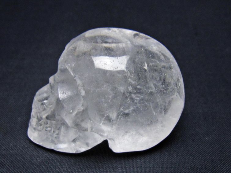 水晶 置物 ドクロ スカル 一点物 145-1878