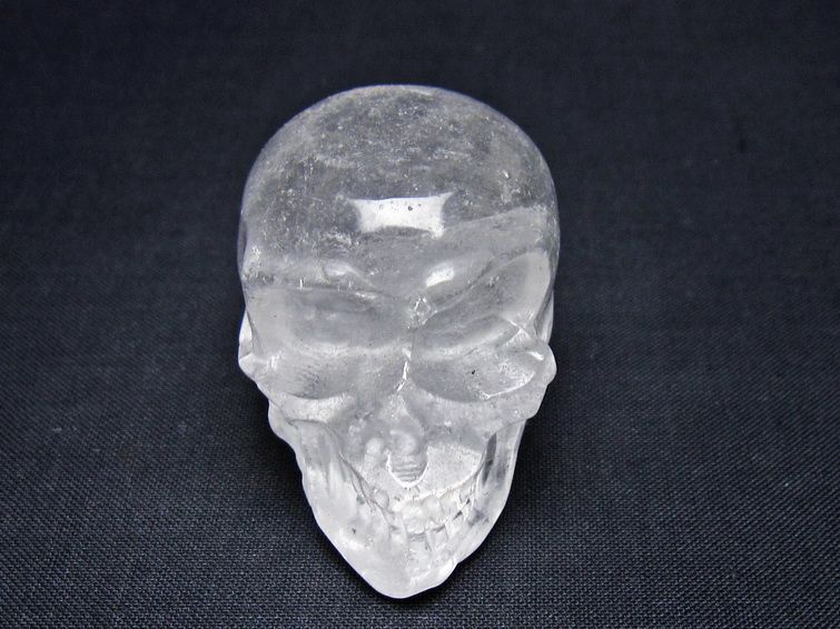 水晶 置物 ドクロ スカル 一点物 145-1879