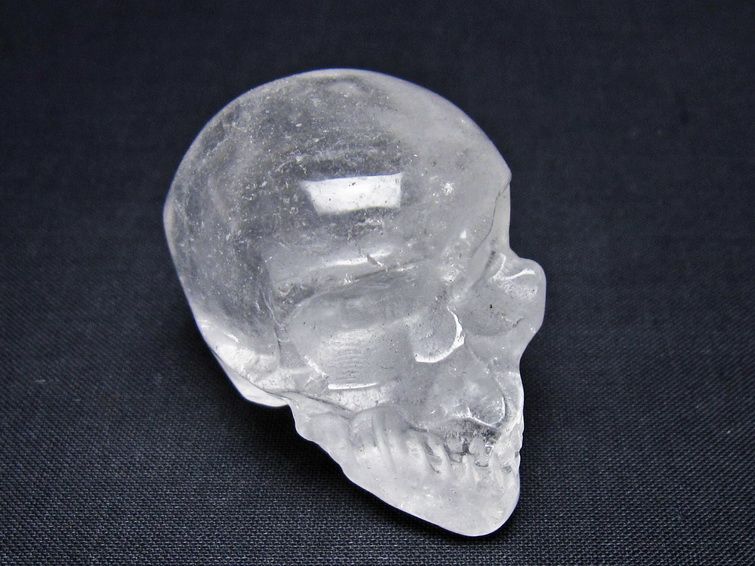 水晶 置物 ドクロ スカル 一点物 145-1879