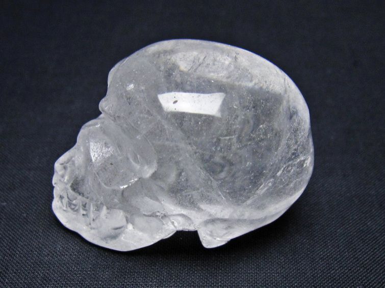水晶 置物 ドクロ スカル 一点物 145-1879