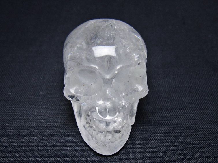 水晶 置物 ドクロ スカル 一点物 145-1882