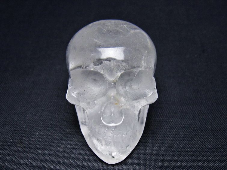水晶 置物 ドクロ スカル 一点物 145-1883