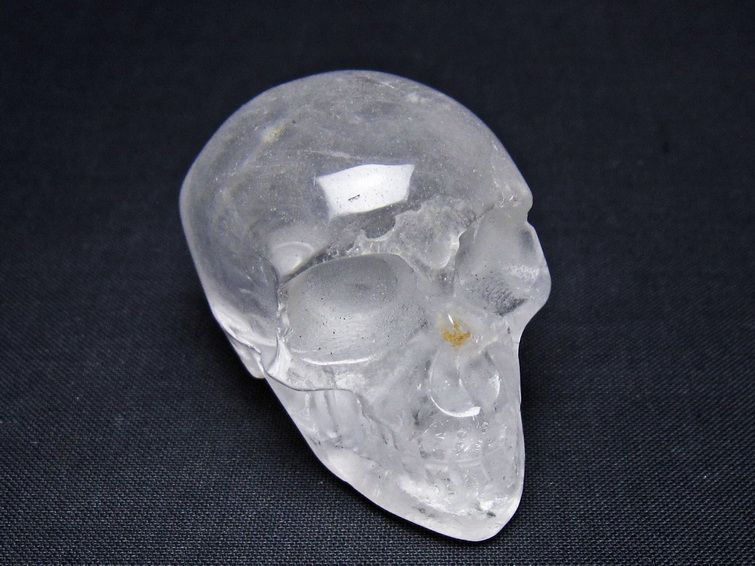水晶 置物 ドクロ スカル 一点物 145-1883