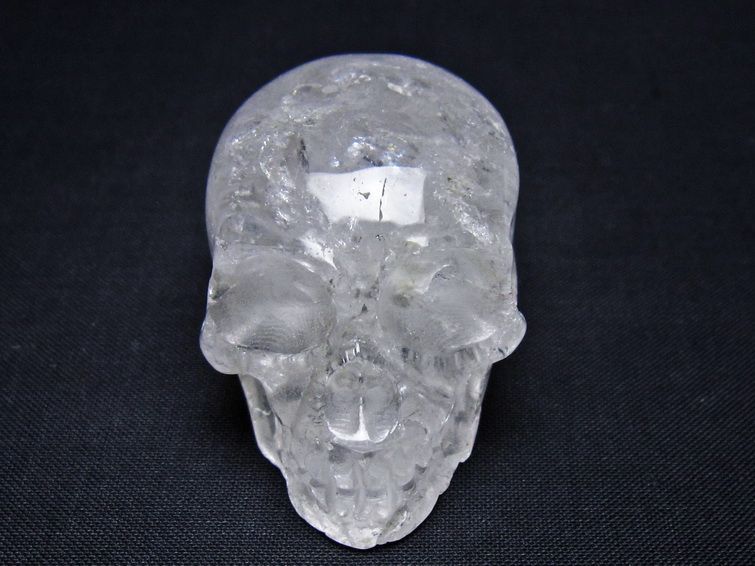 水晶 置物 ドクロ スカル 一点物 145-1884