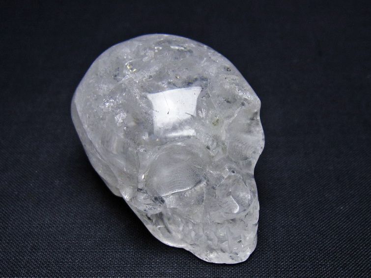 水晶 置物 ドクロ スカル 一点物 145-1884