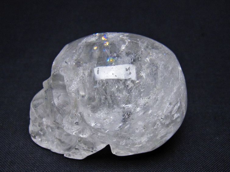 水晶 置物 ドクロ スカル 一点物 145-1884