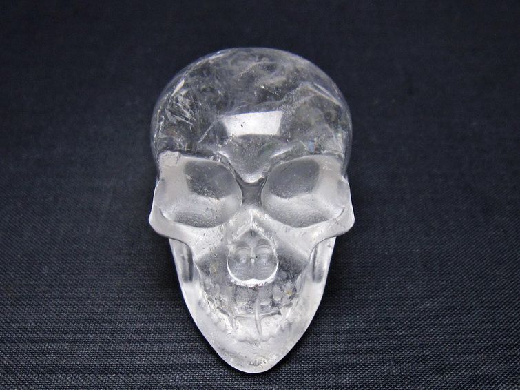 水晶 置物 ドクロ スカル 一点物 145-1885