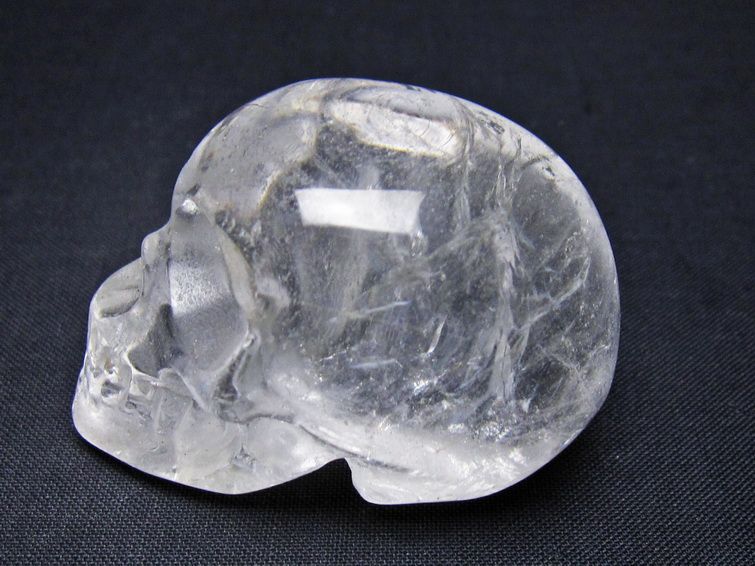 水晶 置物 ドクロ スカル 一点物 145-1885